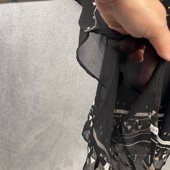 Lane Bryant Womens Swim Cover Up SZ 18/20 Black Boho Aztec Beach Resort Summer - Picture 4 of 9